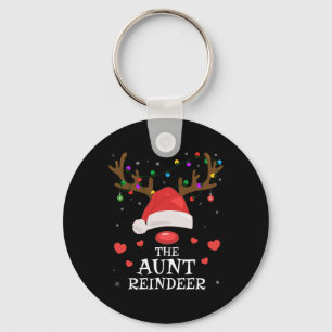 Tante rendieren familie bijpassende Kerstmis tante Sleutelhanger