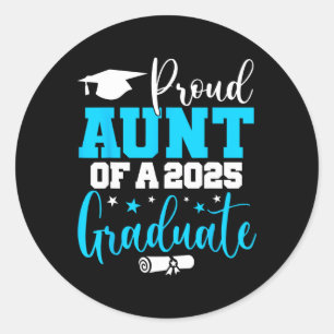 Tante Senior 2025 Trotse Tante van een CL van 2025 Ronde Sticker