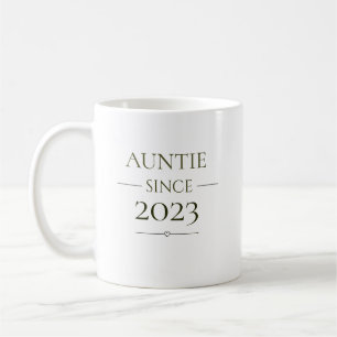 Tante Sinds Gepersonaliseerd Jaar Minimalistische Koffiemok