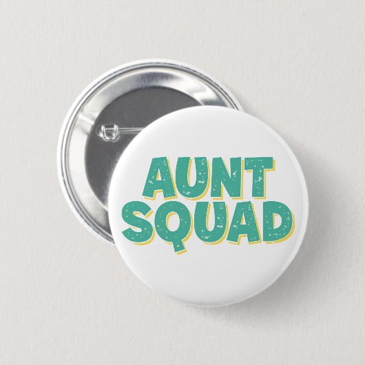 Tante Squad. Ronde Button 5,7 Cm (Voorkant /achterkant)