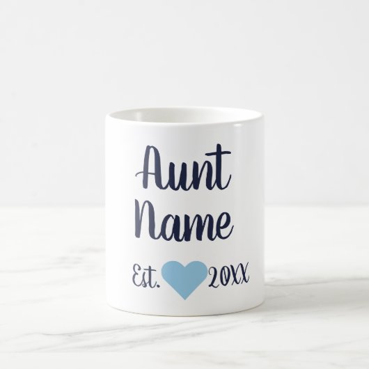 Tante sur mesure Marine et bébé Mug bleu (Centre)