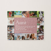 Tante, Tante Definitie 14 Fotosamenstelling Roze P Legpuzzel (Horizontaal)