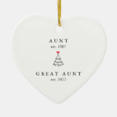 Tante | Tante jaarwisseling Keramisch Ornament (Voorkant)