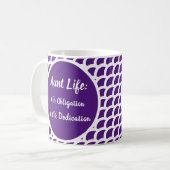 Tante Tante Life Purple Definition Coffee Mug (Devant gauche)