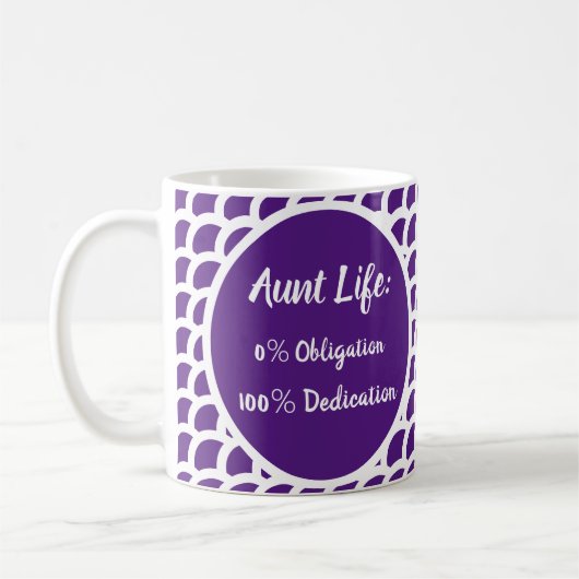 Tante Tante Life Purple Definition Coffee Mug (Gauche)