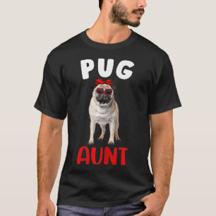 Tante tante Pug Hondenliefhebber eigenaar Funny M T-shirt