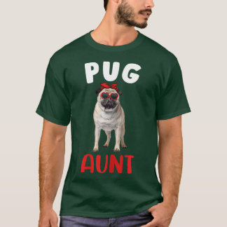 Tante tante Pug Hondenliefhebber eigenaar Funny M T-shirt