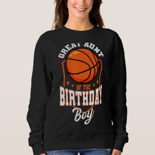 Tante tante van het Birthday Boy Basketball Theme  Trui
