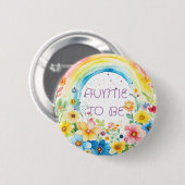 Tante te worden | BABY SHOWER BUTTON (Voorkant /achterkant)