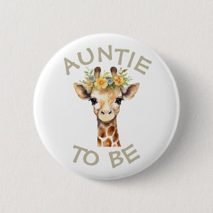 Tante te zijn Baby shower Button Wild One Zoo