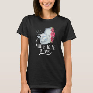 Tante te zijn van tweeling baby jongens olifant Ba T-shirt