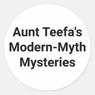 Tante Teefa Mysteries Jeff Hankamer Artjunkhaus Fu Ronde Sticker