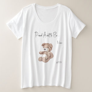 Tante-to-Be Boho Baby shower Plus Maat T-shirt