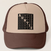 Tante Typografie Gift Trucker Pet (Voorkant)