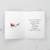 Tante, une carte de Noël à effet or (Intérieur)