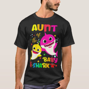 tante van de Baby haai verjaardag tante haai _1 T-shirt