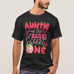 Tante van de bes Sweet One Aardbei 1e geboorte T-shirt