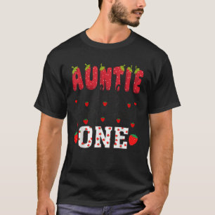 Tante van de bes zoete één aardbei tante t-shirt