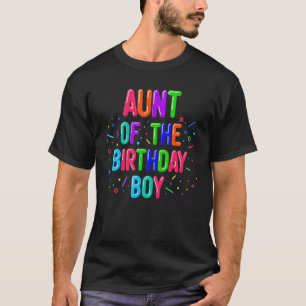 Tante van de Birthday Boy ballon Matching Family T-shirt