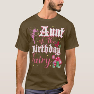 tante van de Birthday Fairy Princess Girl Mushroom T-shirt