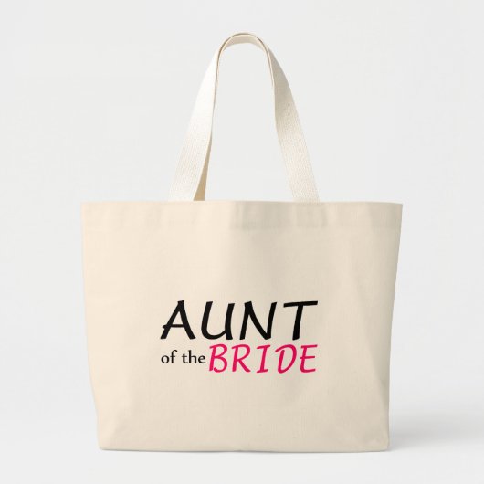 Tante van de bruid grote tote bag (Voorkant)