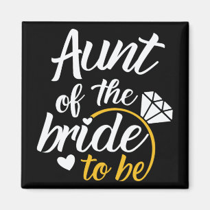Tante van de bruid-to-be grote trouwdag magneet