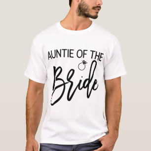 tante van de bruid zwarte tante t-shirt