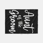 Tante van de bruidegom Verloving getrouwd bruiloft Fleece Deken (Voorkant (Horizontaal))