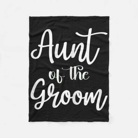 Tante van de bruidegom Verloving getrouwd bruiloft Fleece Deken (Voorkant)