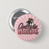 tante van de bruidknoop ronde button 5,7 cm (Voorkant /achterkant)