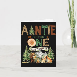 Tante van de ene gelukkige kampeerder 1e verjaarda kaart