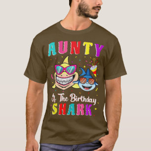 tante van de familie van de haaien die Birthda afs T-shirt