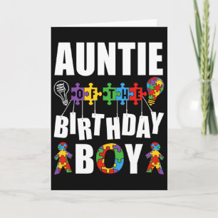 Tante van de jarige Autisme bewustzijn viering Kaart