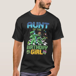 Tante van de jarige Funny Video Game Pixel G T-shirt