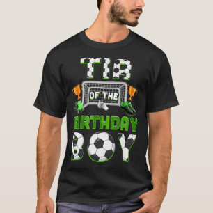 Tante van de jarige jongen Voetbal Familie Matchin T-shirt