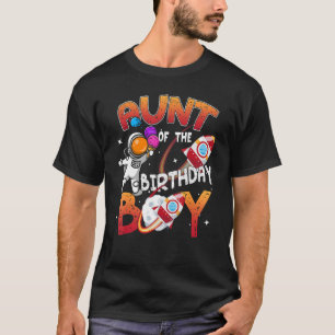 Tante van de jongen van de geboorte Happy Birthday T-shirt