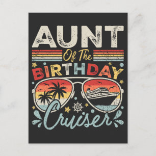 Tante van de verjaardag Cruiser Vakantie Briefkaart