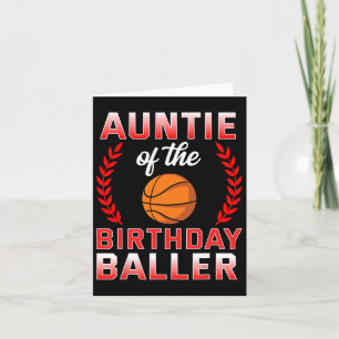 Tante van de Verjaardag Jongen Bysketbyll Bday Cel Kaart