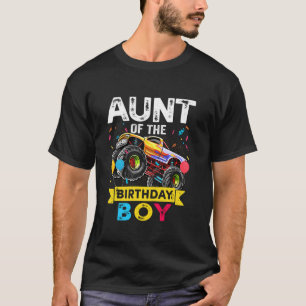 Tante van de Verjaardag Jongen Monster Truck Verja T-shirt