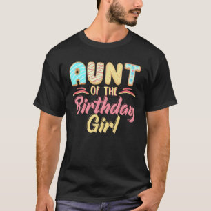 Tante van de verjaardag meisje liefje zoete ijs p t-shirt