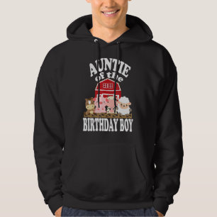 Tante van de Verjaardags Jongen Boerderij Dieren B Hoodie