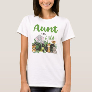 tante van de wilde eendierentuin van de Safari-Oer T-shirt