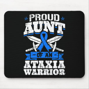 Tante van een ataxie Warrior Awareness Ribbon Dyst Muismat