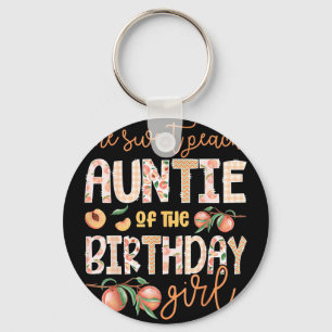 Tante van het jarige meisje Eén zoete perzik 1e Sleutelhanger