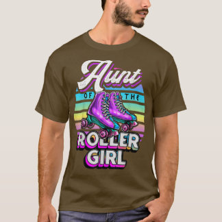 Tante van Roller Girl Roller Skating Birthday Matc T-shirt