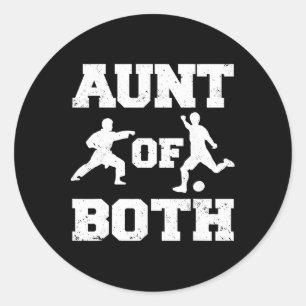 Tante van zowel karate als voetbal martial arts sp ronde sticker
