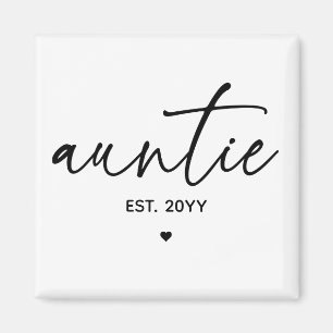 tante Vast Elegant Typografie New tante Magneet