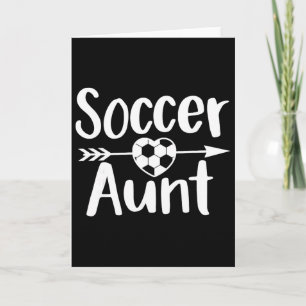 Tante Voetbal Hart Sportliefhebber Tante Moederdag Kaart