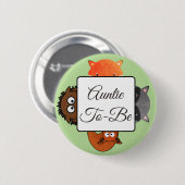 Tante wordt Button Fox Woodlands (Voorkant /achterkant)