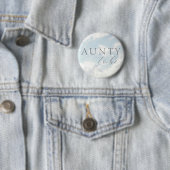 Tante wordt Cloud Nine Baby shower Button (In situ)